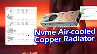 M.2 Nvme Copper Radiator Heatsink Cooler with fan