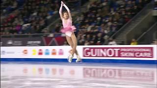 Anastasia Tarakanova  Анастасия Тараканова from Russia - Nice figure skating jump - Vancouver 2018