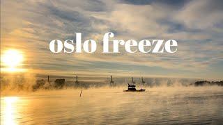 Oslo winter magic walk  Misty icy fjord Norway  Slow living silent vlog