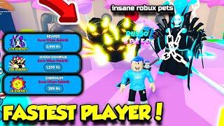 I Bought ALL ROBUX PETS In Speedman Simulator AND BECAME THE FASTEST PLAYER EVER Roblox