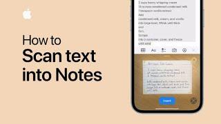 How to scan text into Notes on iPhone and iPad  Apple Support