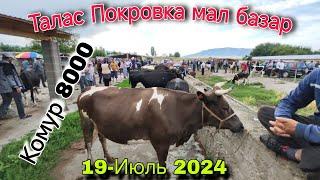 Мал базар Талас Покровка 19-Июль 2024