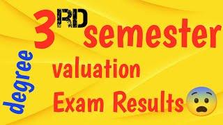 Degree third semester exam Result  & valuation camp kerala university