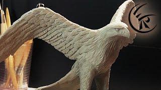 Sculpting golden eagle ►► Timelapse