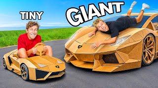 Building GIANT vs TINY Cars Challenge