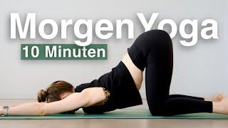Morgen Yoga 10 Min  einfaches Yoga für Anfänger  Yoga Stretch Routine sanft & kurz