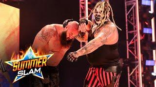 Braun Strowman and The Fiend Bray Wyatt battle backstage SummerSlam 2020 WWE Network Exclusive