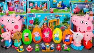 92 Minutes Satisfying with Unboxing Peppa Pig Surprise Eggs Peppa & Friends Collection Plush ASMR