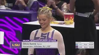 Livvy Dunne Near-Perfect 9.975 Beam Exhibition LSU vs UNC 3-15-24
