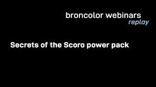 broncolor webinar Secrets of the Scoro power pack