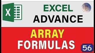 How To Use Excel Array Formulas and Functions Advanced Excel Training 2020
