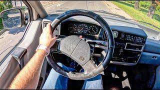 2000 Volkswagen T4 2.4 D 78HP 0-100 POV Test Drive #1838 Joe Black