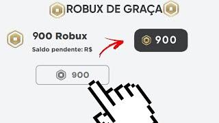 COMO GANHAR 900 ROBUX DE GRAÇA NO ROBLOX FUNCIONA