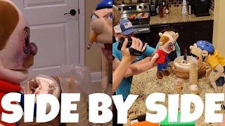 SML Movie Jeffys YES Day Behind the Scenes and Original Video  Side by Side