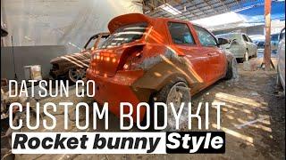 Modifikasi Datsun GO Custom Bodykit Rocket Bunny Style