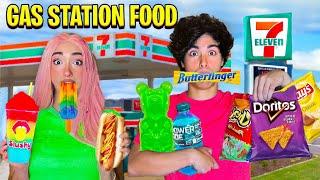 EATING ONLY GAS STATION FOOD FOR 24 HOURS