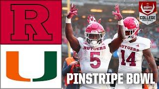 Pinstripe Bowl Rutgers Scarlet Knights vs. Miami Hurricanes  Full Game Highlights