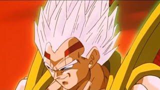 Super baby vegeta transforming in to super saiyan 2  FULL TRANSFORMATION  ENGLISH DUB