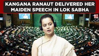 Kangana Ranaut Debuts with Powerful Lok Sabha Address  ET Now  Latest News  Breaking News
