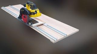 Circular Saw Slide Guide Ttrack use Track Saw homemade T-Track