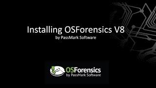 How to install OSForensics V8