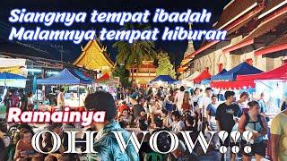 NIGHT MARKET PALING HITS DAN WAJIB DI CHIANG MAI  SUNDAY NIGHT MARKET THA PHAE GATE WALKING STREET