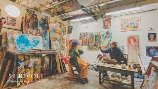 Meet artists from around the world living in Paris  Atelier Art Gallery 59 Rivoli Tour  Vlog