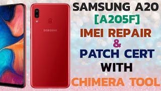 Samsung A20 A205F U11SB Android 11 Imei Repair & Patch Cert Latest Security With Chimera Tool