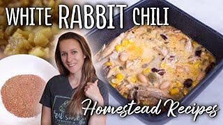 White RABBIT Chili - Homestead Recipes  Creme dArgent Meat Rabbits