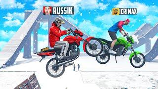 das YOUTUBER MOTORRAD STUNTRENNEN in GTA 5 RP