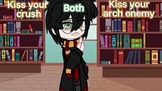 Kiss your crush or Kiss your Arch  Drarry 