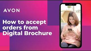 How to Accept Orders via Avon Digital Brochure