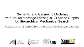 Neural Message Passing in 3D Scene Graphs for Hierarchical Mechanical Search