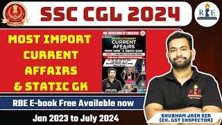 SSC CGL 2024 Most important Current Affairs & Static GK preparation RBE current Affairs E-book free