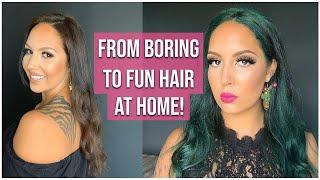 DIY Dark Green Hair At Home How to dye your hair green with no bleach