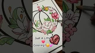 Coloring in Love by Jade Summer Using Marco Raffine Colored Pencils #coloring