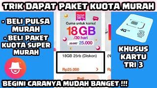 TUTORIAL CARA BELI PAKET KUOTA MURAH DI BIMA+ KARTU TRI 3 SPESIAL  BEGINI CARANYA GAMPANG BANGET