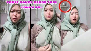 TANTE PAKAI JILBAB TANPA BH ASLI