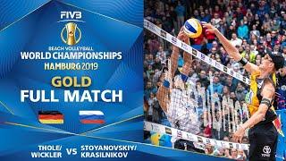 TholeWickler vs. StoyanovskiyKrasilnikov - Gold Medal  Beach Volleyball World Champs Hamburg 2019