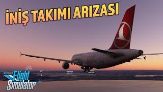 İNİŞ TAKIMI ARIZALANDI İSTANBUL HAVALİMANI - Microsoft Flight Simulator