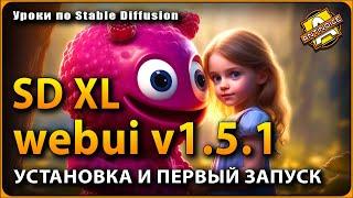 Automatic 1111 webui v1.5.1 поддержка SD XL моделей  Установка и запуск #нейросеть #automatic1111