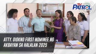 Atty. Diokno first nominee ng Akbayan sa Halalan 2025  TV Patrol