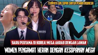 VIRAL DI MEDIA KOREA Ritual Mega usai pertandingan jadi SOROTAN Momen DARLIN SUNGKEM KE MEGA