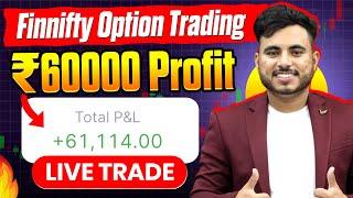 Finnifty Expiry ₹60000 Profit Live Hero Zero Option Trading  Option Trading