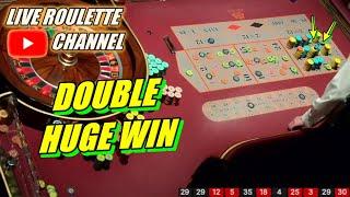  LIVE ROULETTE   DOUBLE HUGE WIN  Amazing Session In Las Vegas Casino  Exclusive  2024-07-02