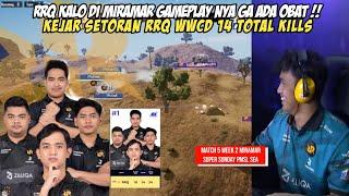 RRQ KEJAR SETORAN WWCD 14 TOTAL KILLS - GAMEPLAY RRQ DI MIRAMAR SUPER KONSISTEN  PMSL SEA