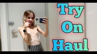 4K Transparent Try on Haul  Transparent dress  No Bra  At the mall