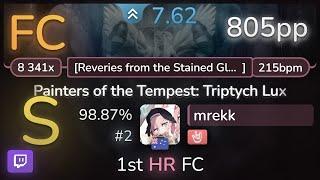  mrekk  Ne Obliviscaris - Painters of the Tempest Reveries +HR 98.87% #2 805pp FC - osu