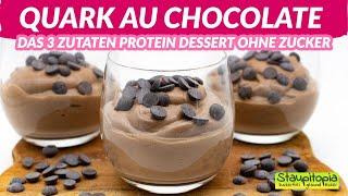 Low Carb Quark Au Chocolate - Ein Protein Dessert aus nur 3 Zutaten