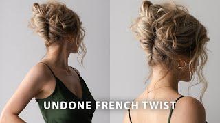 EASY FRENCH TWIST UPDO  Perfect for Long Hair Weddings Bridal Prom